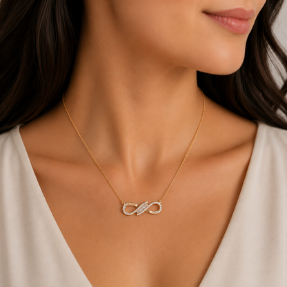 Eternal Infinity Diamond Chain Pendant