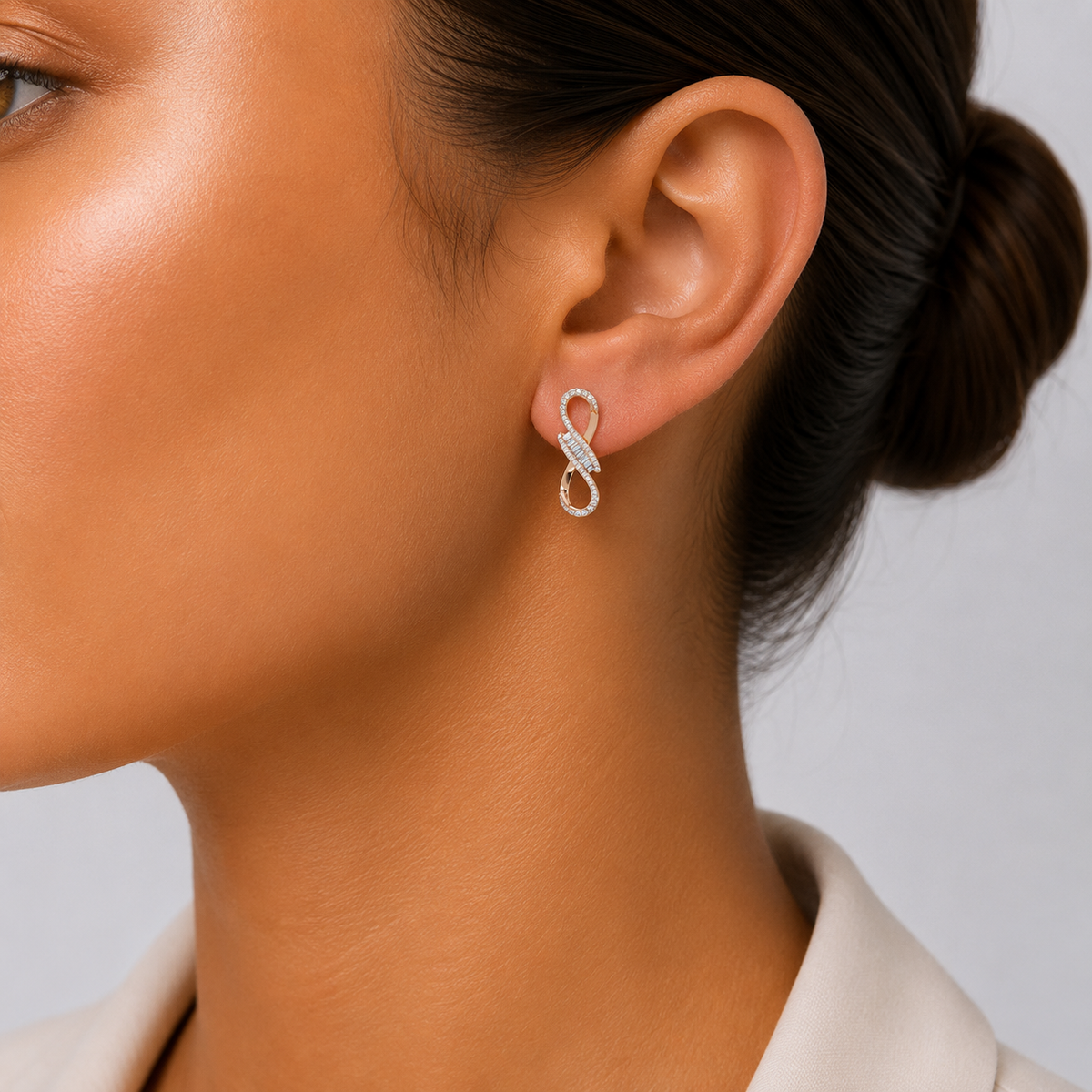 Eternal Infinity Diamond Earrings