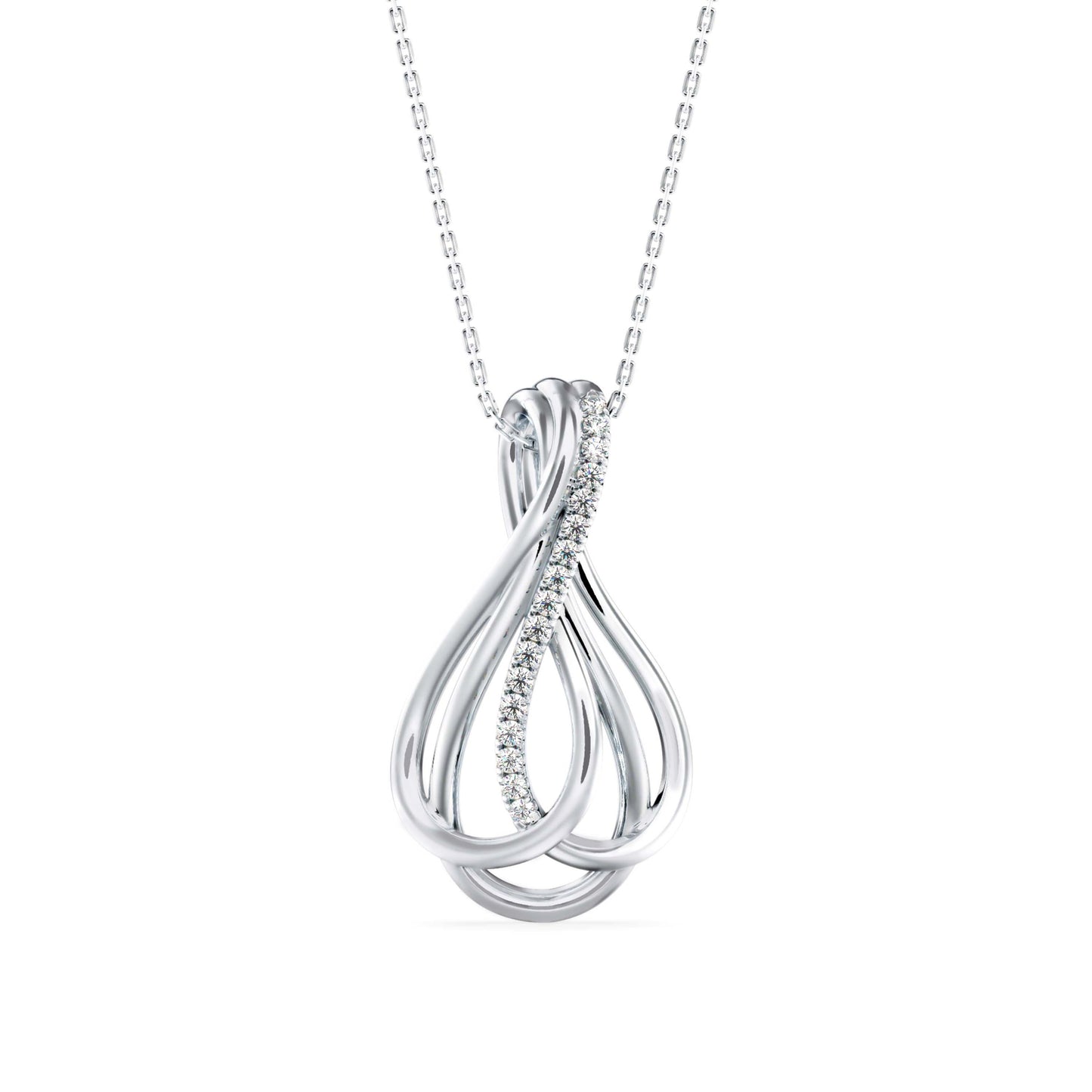 Ribbon Teardrop Pendant