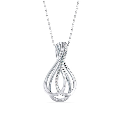 Ribbon Teardrop Pendant