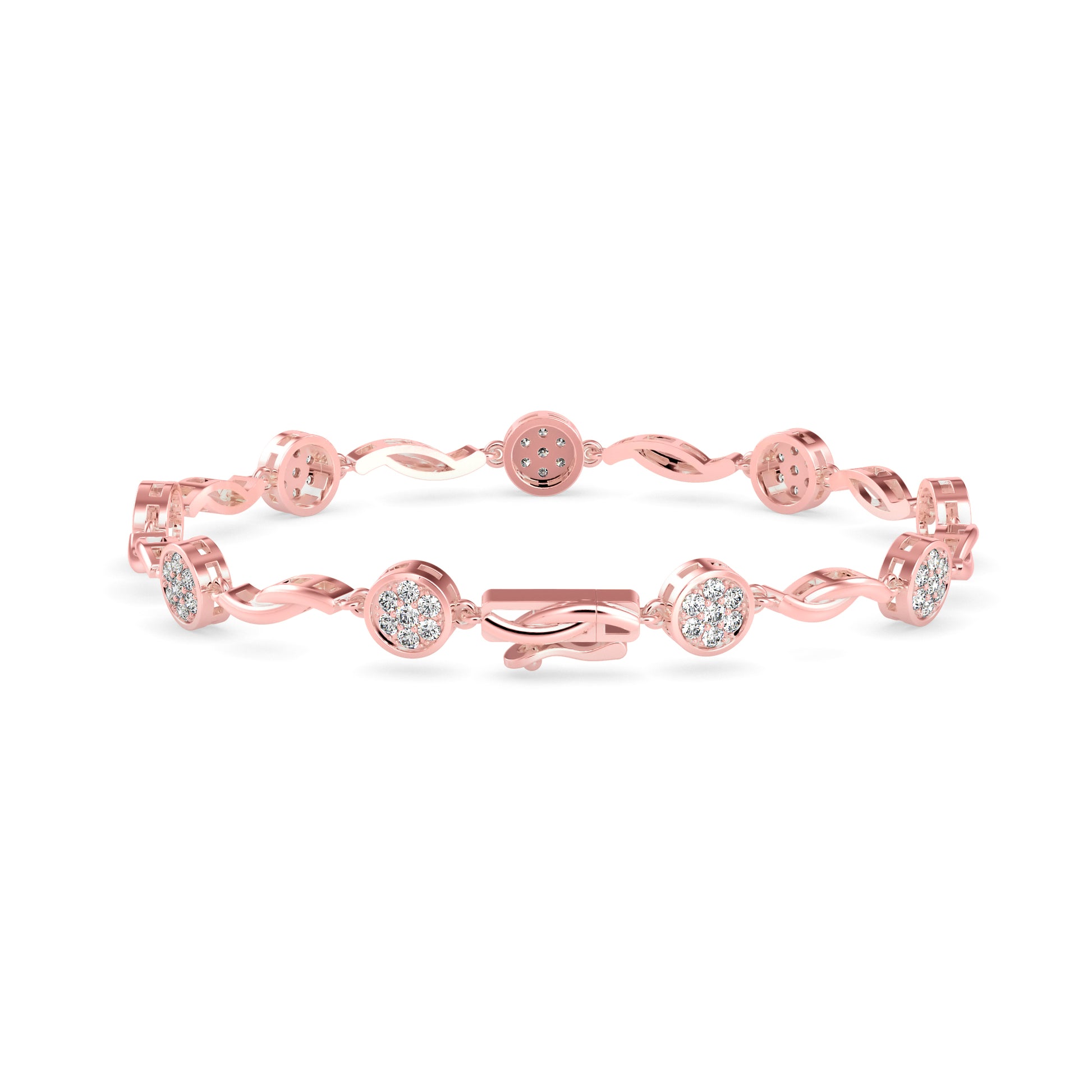 Swirl Station Diamond Bracelet - Origine Diamonds lab-grown diamond jewellery