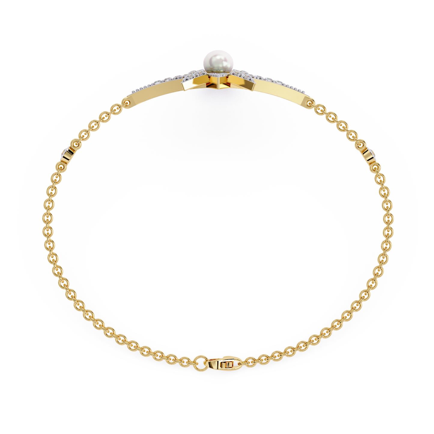 Starburst Charm Chain Bracelet