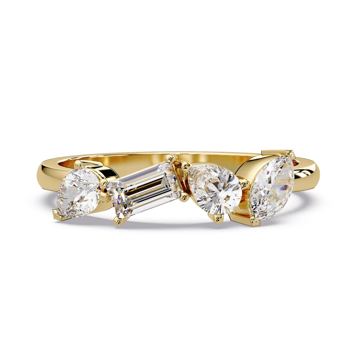 Mixed Cut Quartet Ring - Origine Diamonds lab-grown diamond jewellery