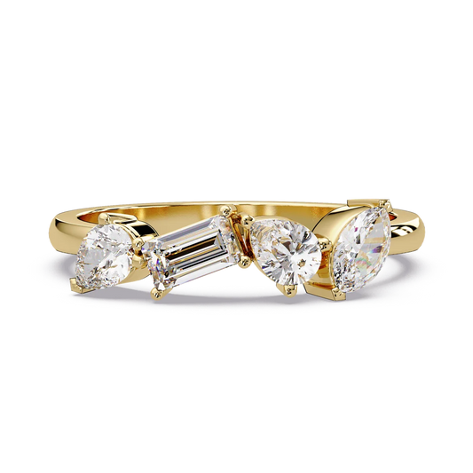 Mixed Cut Quartet Ring - Origine Diamonds lab-grown diamond jewellery