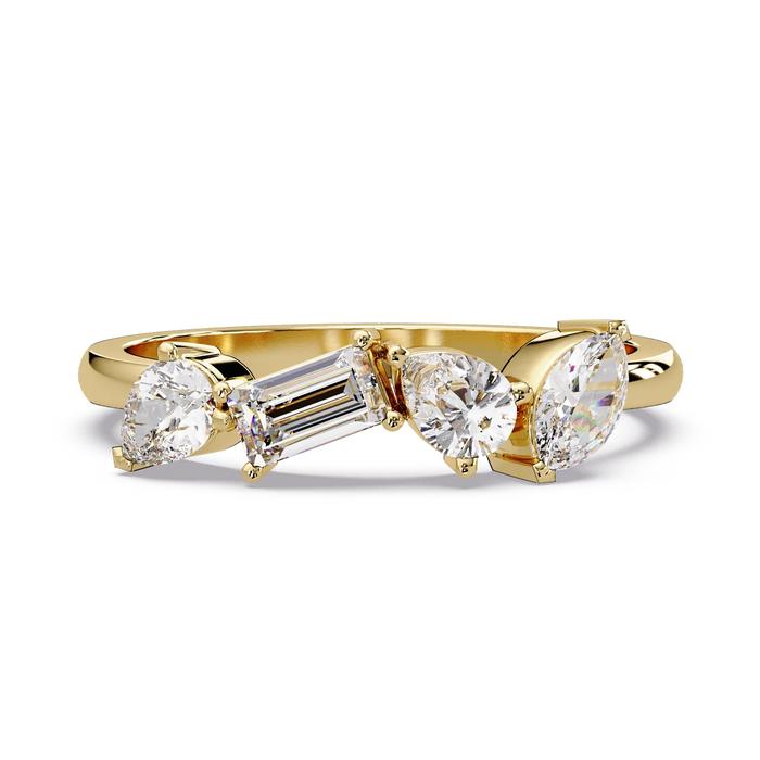 Mixed Cut Quartet Ring