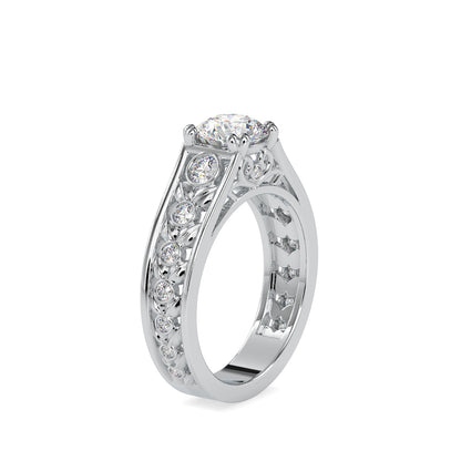 Vintage Filigree Solitaire Ring