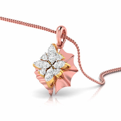 Fluted Kite Blossom Pendant