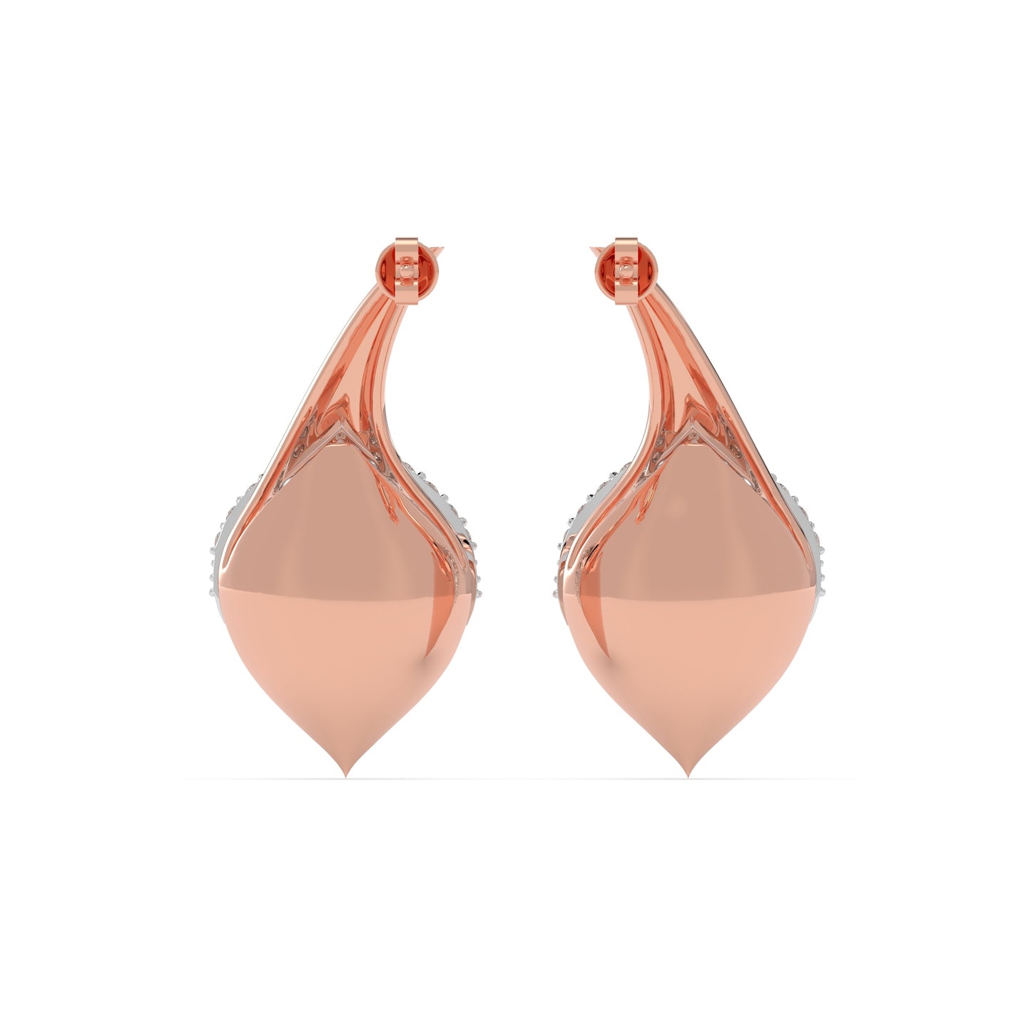 Calla Lily Diamond Earrings