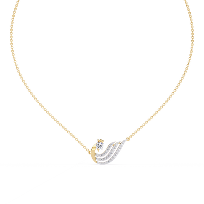 Petite Swan Diamond Necklace - Origine Diamonds lab-grown diamond jewellery