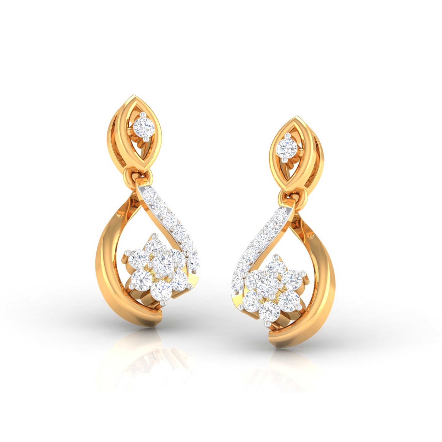 Infinity Blossom Drop Earrings