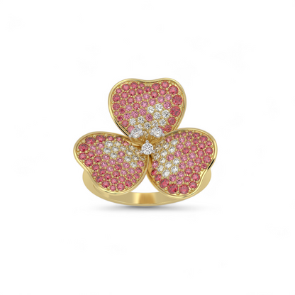 Pink Petal Blossom Ring - Origine Diamonds lab-grown diamond jewellery
