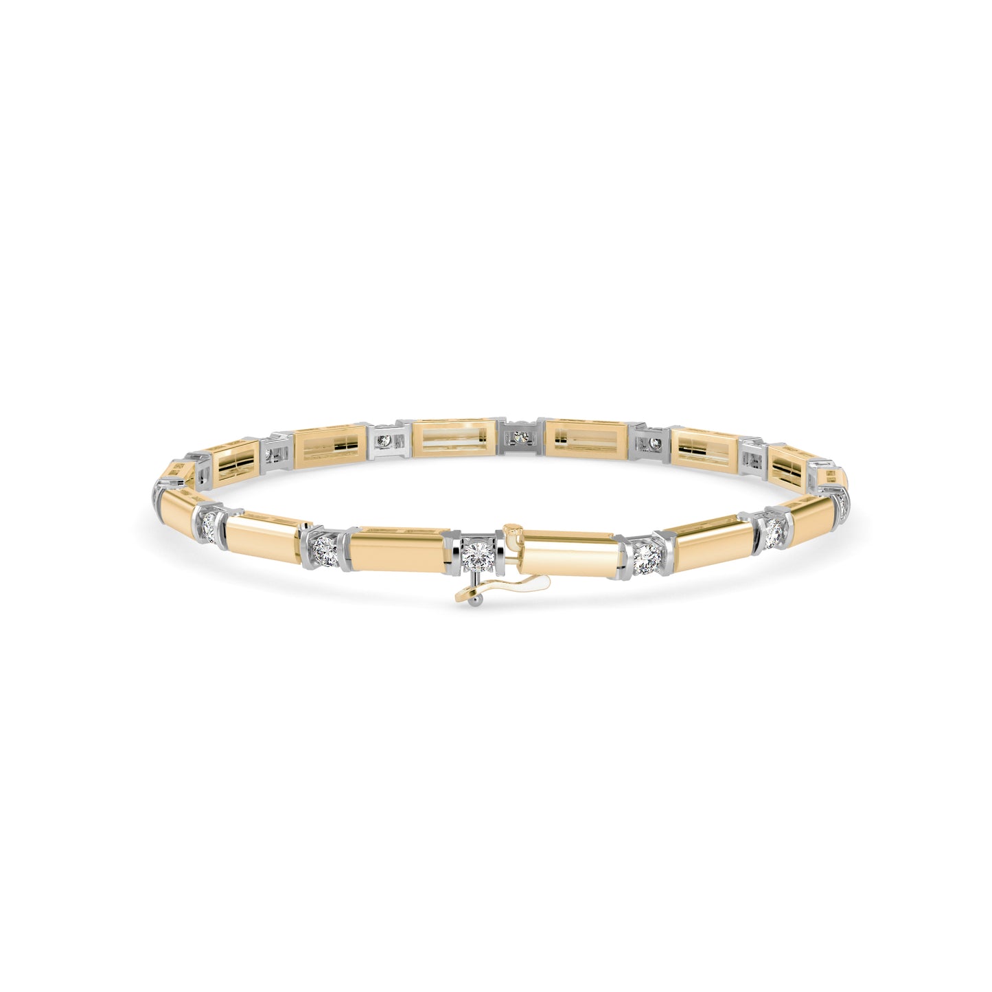 Bar Link Diamond Bracelet