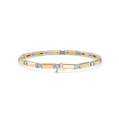 Bar Link Diamond Bracelet
