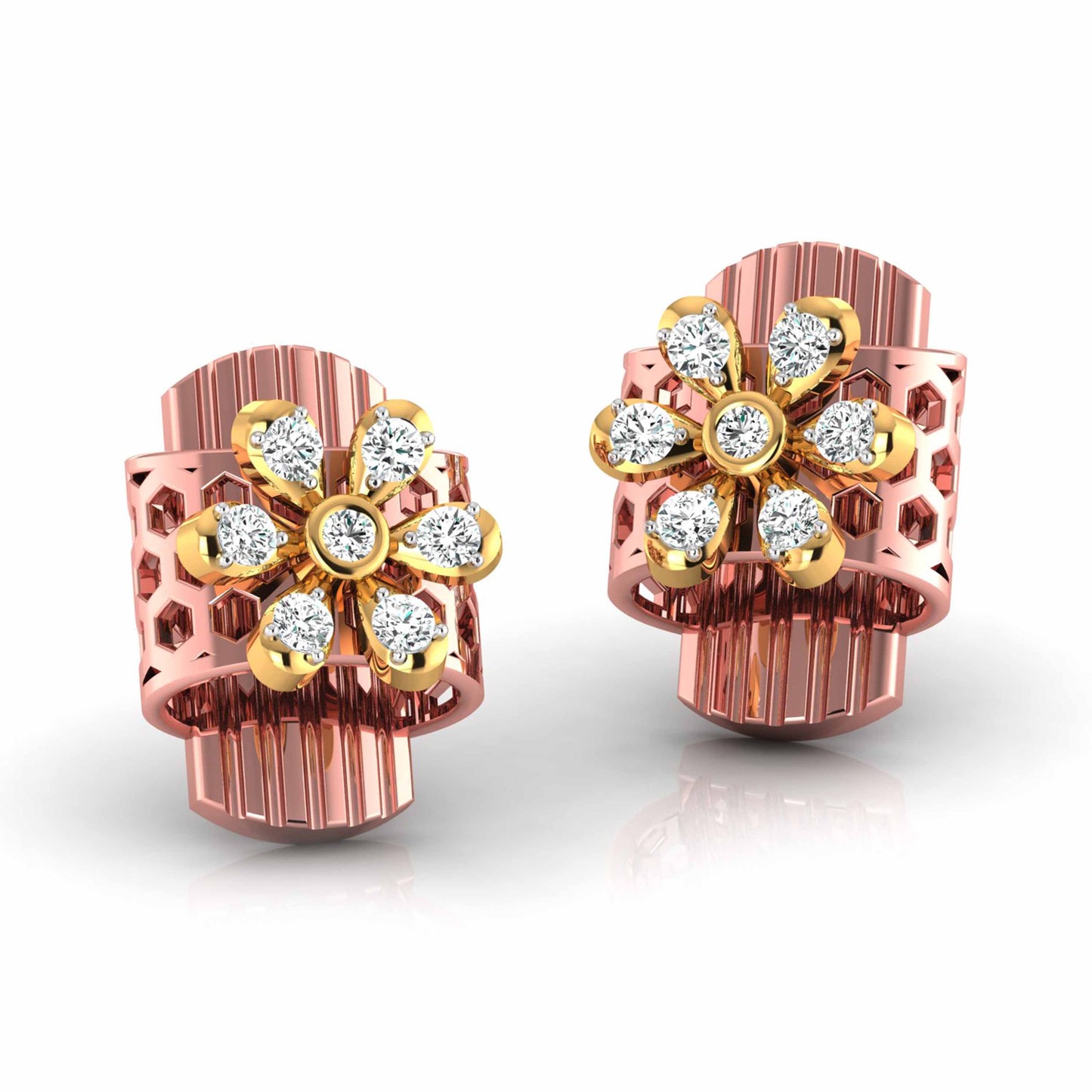 Barrel Blossom Hoop Earrings