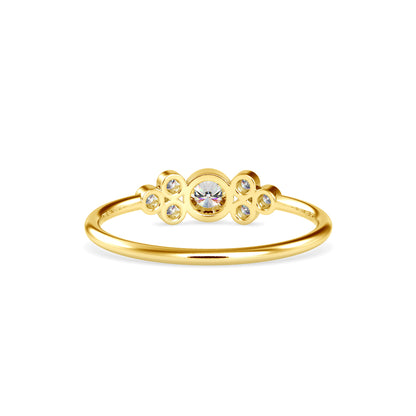 Scattered Bezel Cluster Ring