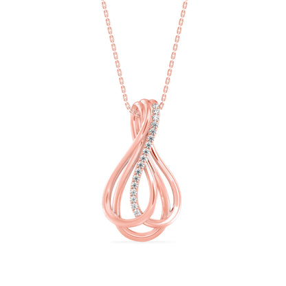 Ribbon Teardrop Pendant - Origine Diamonds lab-grown diamond jewellery