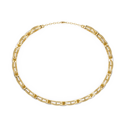 Oval Link Diamond Bracelet