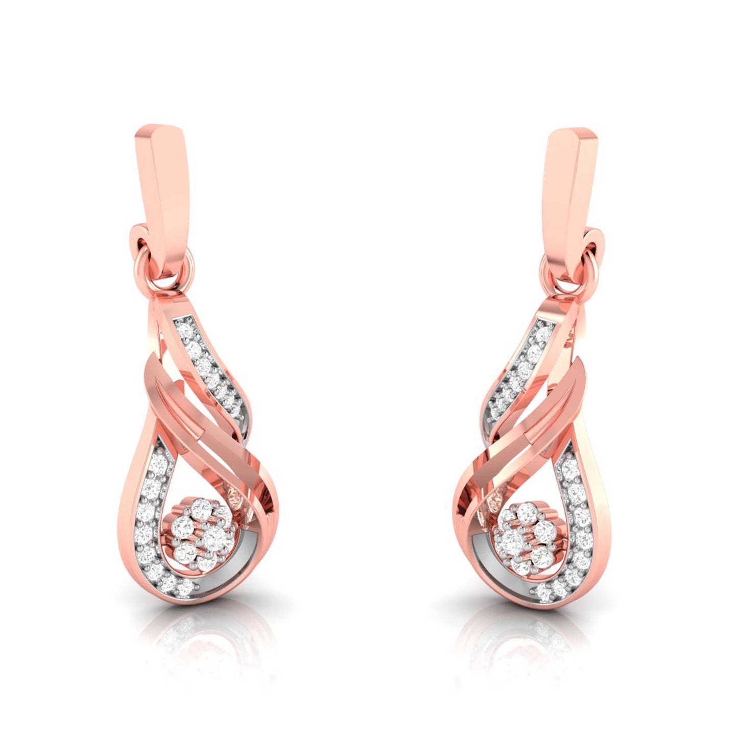 Infinity Swirl Blossom Earrings