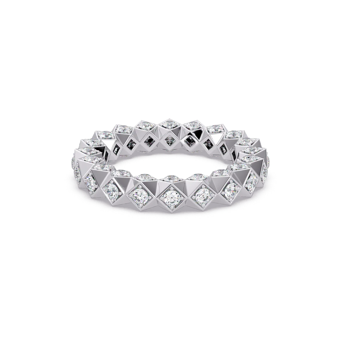 Pyramid Stud Eternity Band - Origine Diamonds lab-grown diamond jewellery