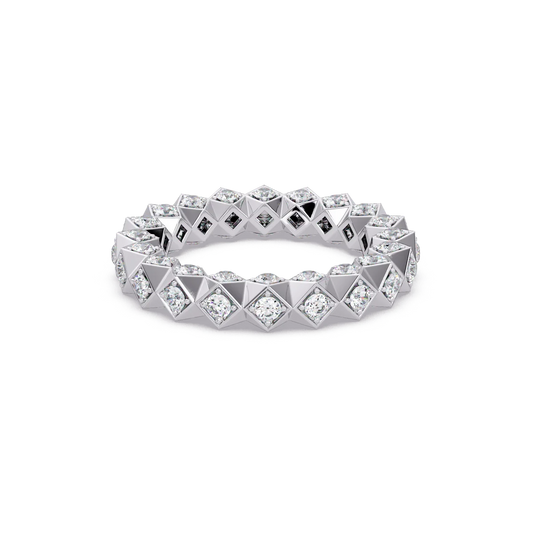 Pyramid Stud Eternity Band - Origine Diamonds lab-grown diamond jewellery