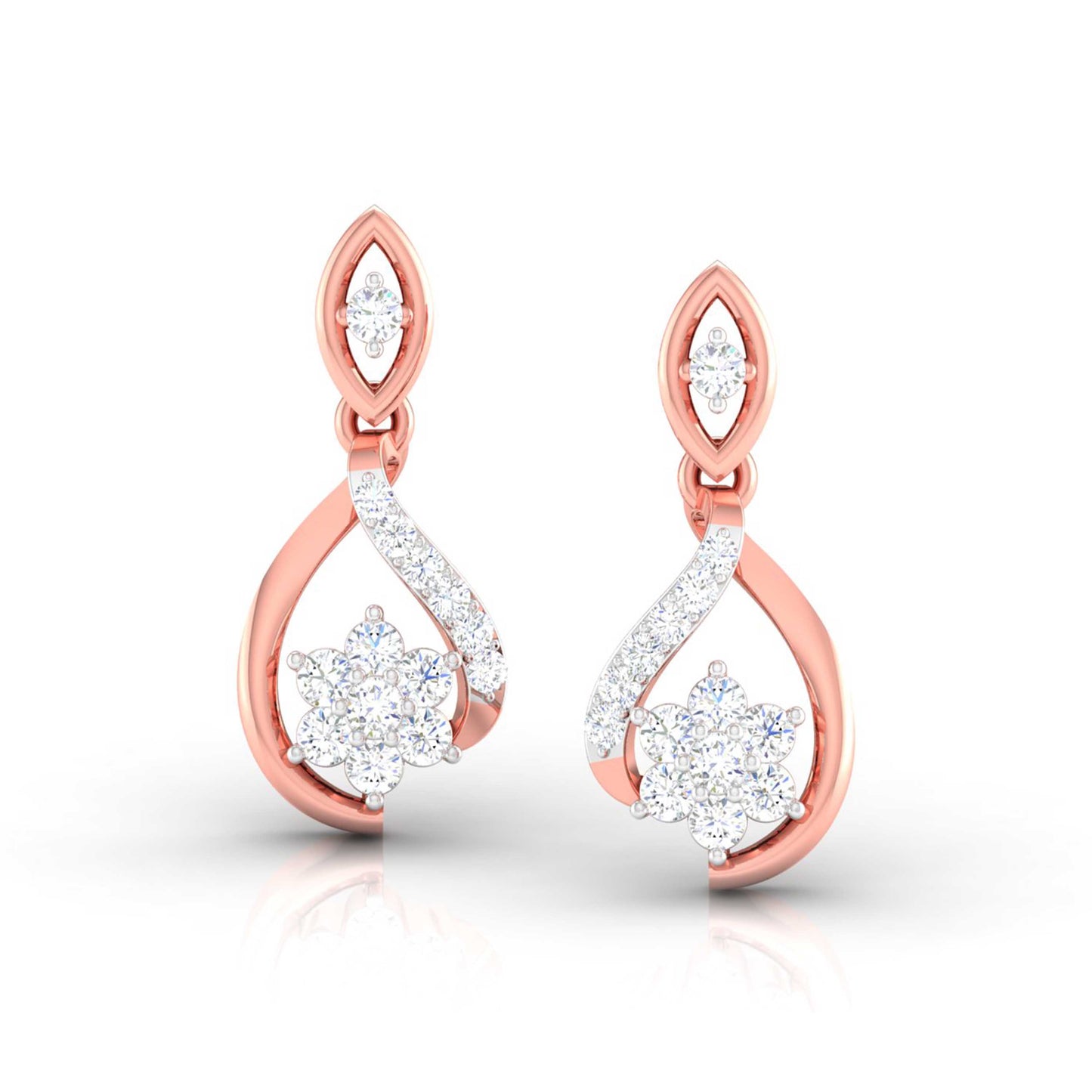 Infinity Blossom Drop Earrings