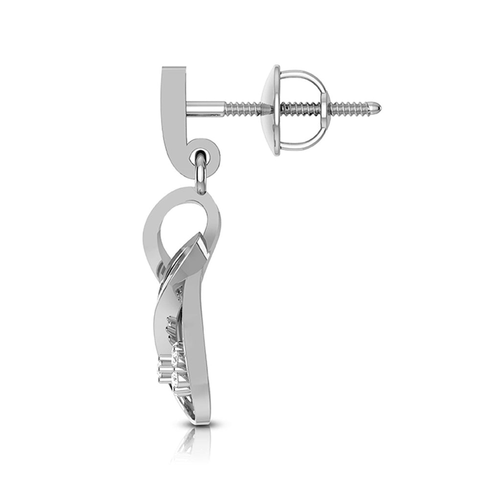 Infinity Swirl Blossom Earrings