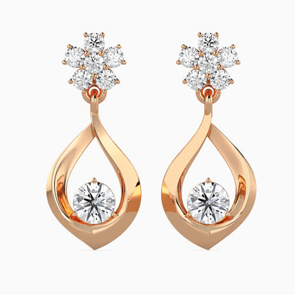 Blossom Teardrop Drop Earrings