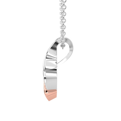 Twist Ribbon Solitaire Pendant