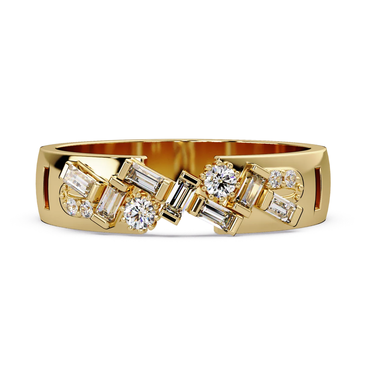 Deco Baguette Diamond Ring