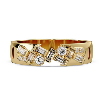 Deco Baguette Diamond Ring