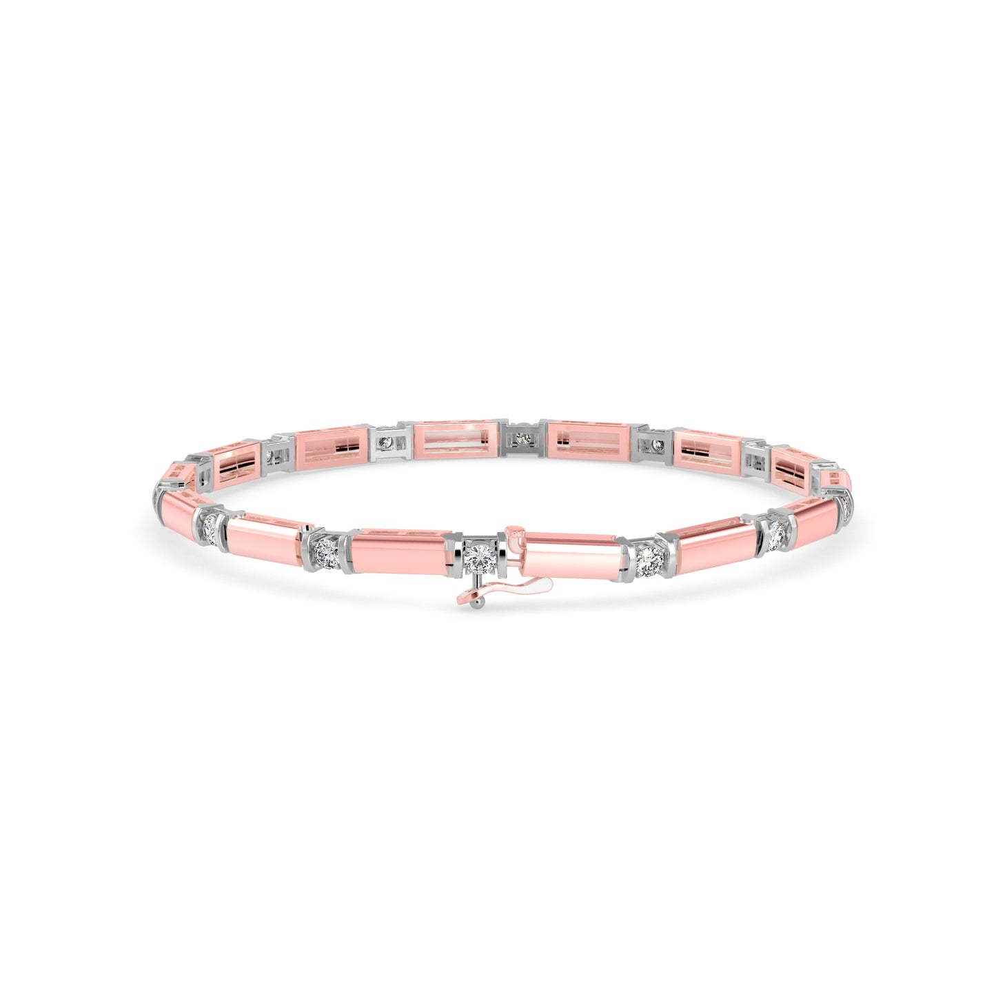 Bar Link Diamond Bracelet