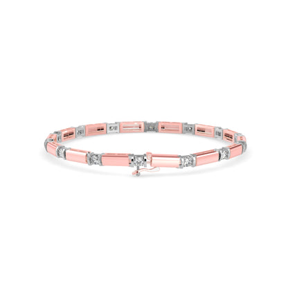 Bar Link Diamond Bracelet