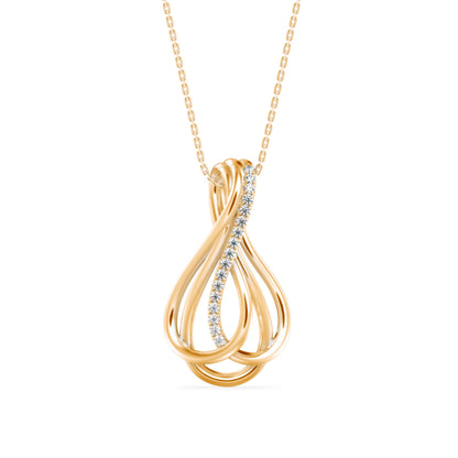 Ribbon Teardrop Pendant