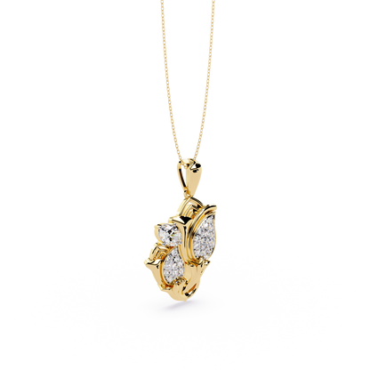 Tulip Blossom Diamond Pendant
