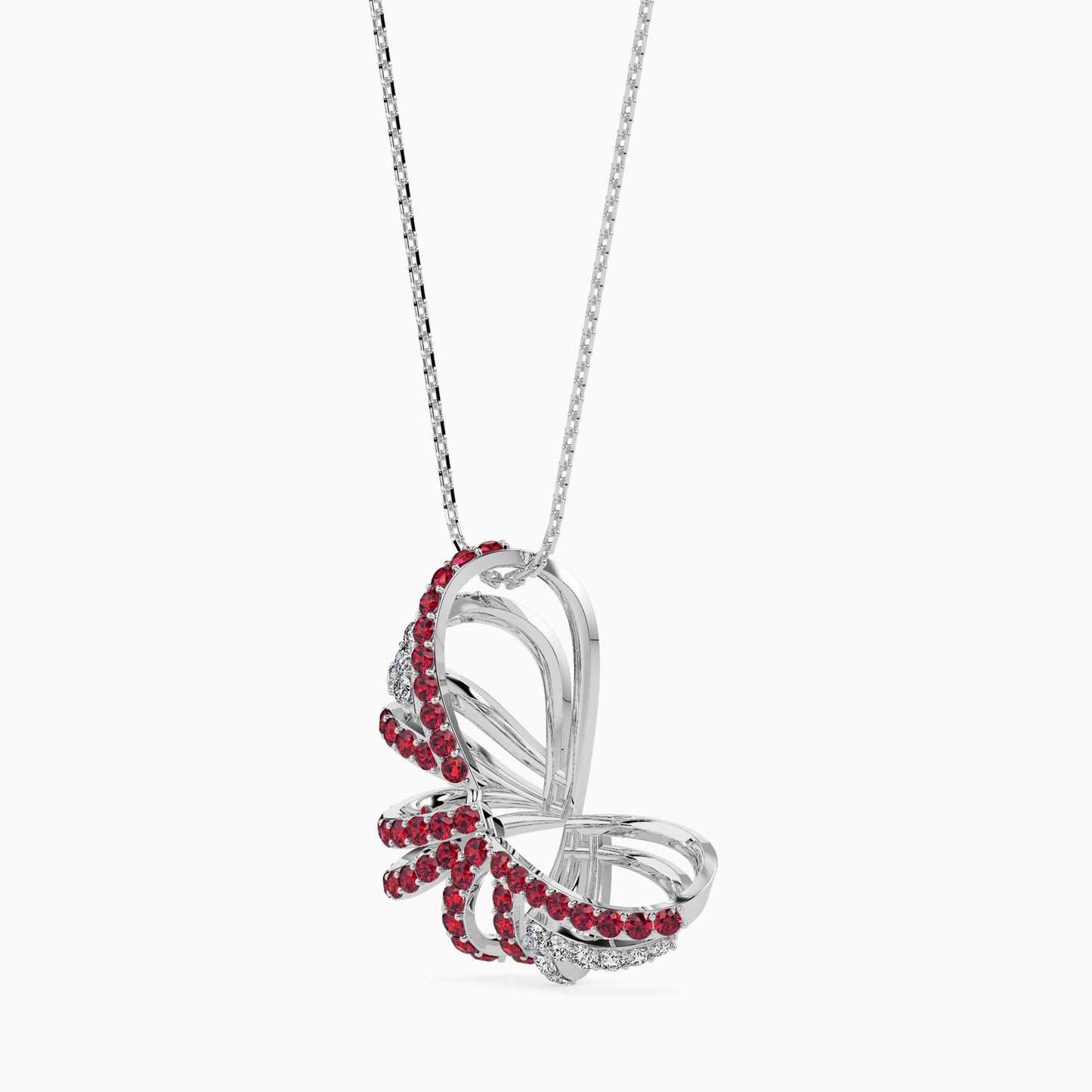 Ruby Butterfly Pendant