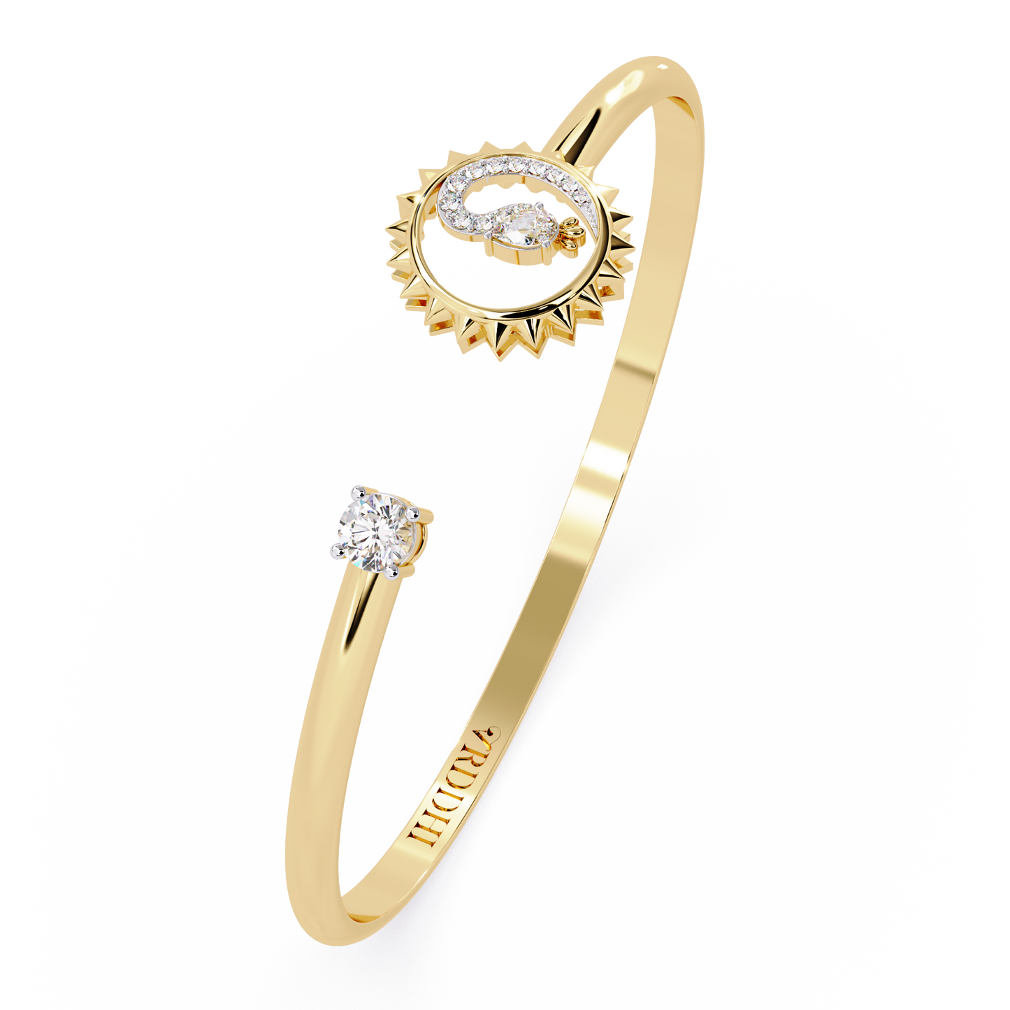 Sunburst Open Cuff Bracelet