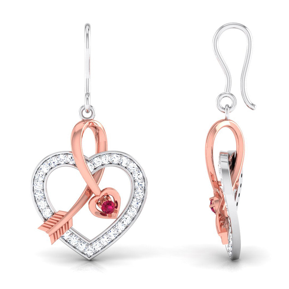 Cupid Heart Arrow Earrings