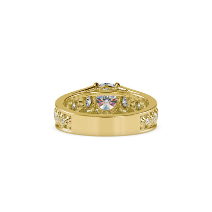 Vintage Filigree Solitaire Ring
