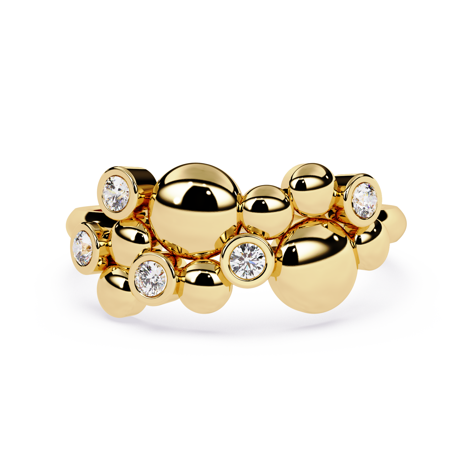 Bubble Cluster Diamond Ring - Origine Diamonds lab-grown diamond jewellery