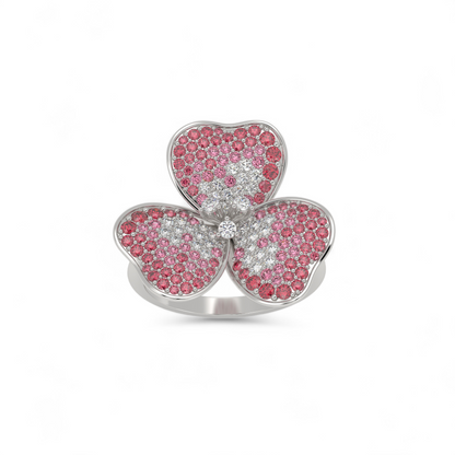 Pink Petal Blossom Ring