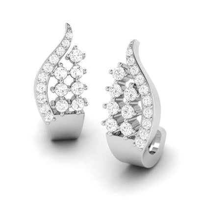 Feathered Wing Diamond Earrings