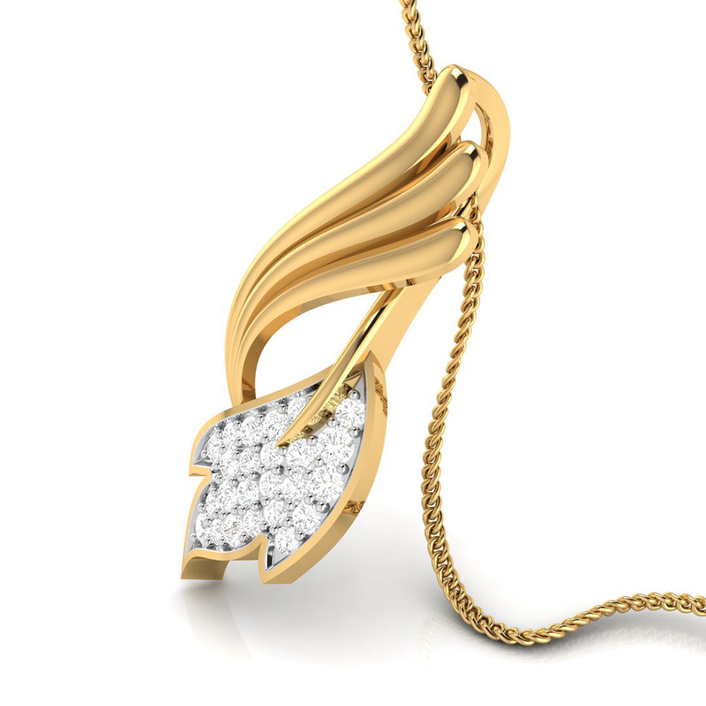 Swirl Marquise Pendant