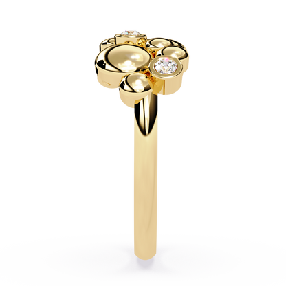 Bubble Cluster Diamond Ring