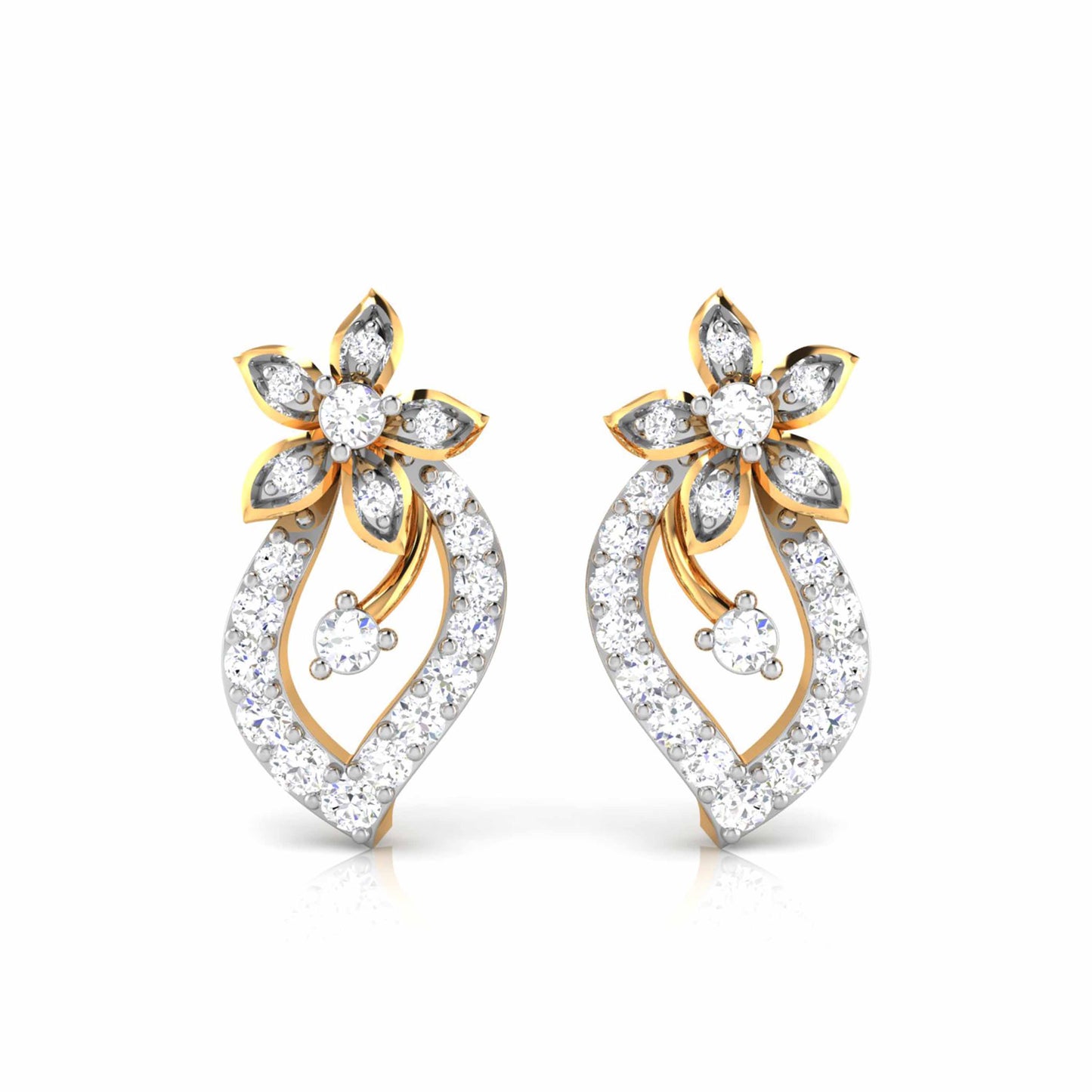 Blossom Leaf Drop Earrings
