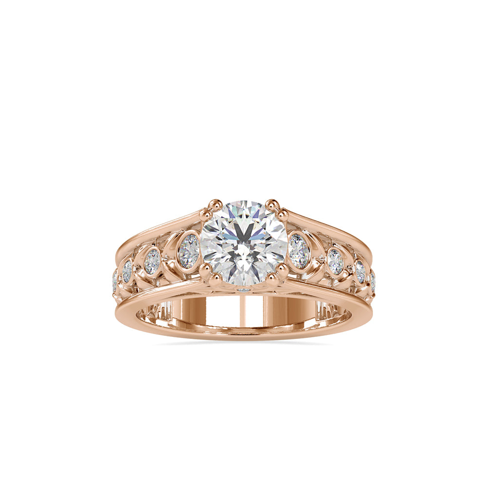 Vintage Filigree Solitaire Ring - Origine Diamonds lab-grown diamond jewellery