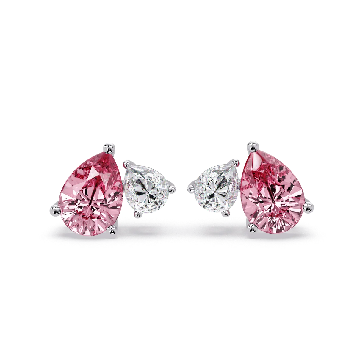 Pink Pear Pair Earrings - Origine Diamonds lab-grown diamond jewellery