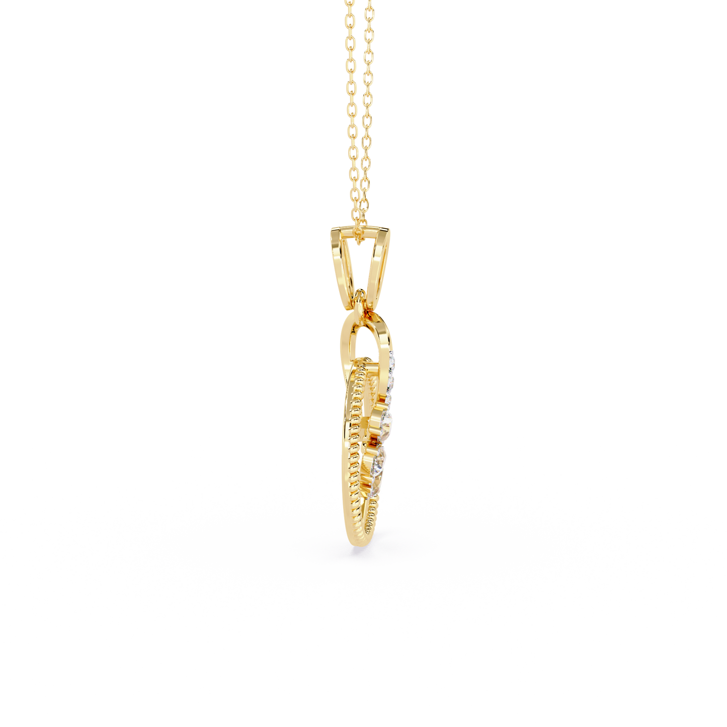 Infinity Circle Blossom Pendant