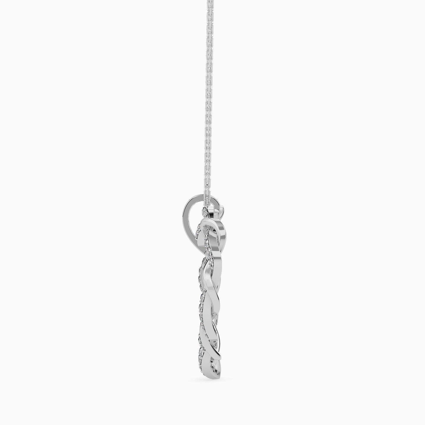 Twisted Heart Outline Pendant