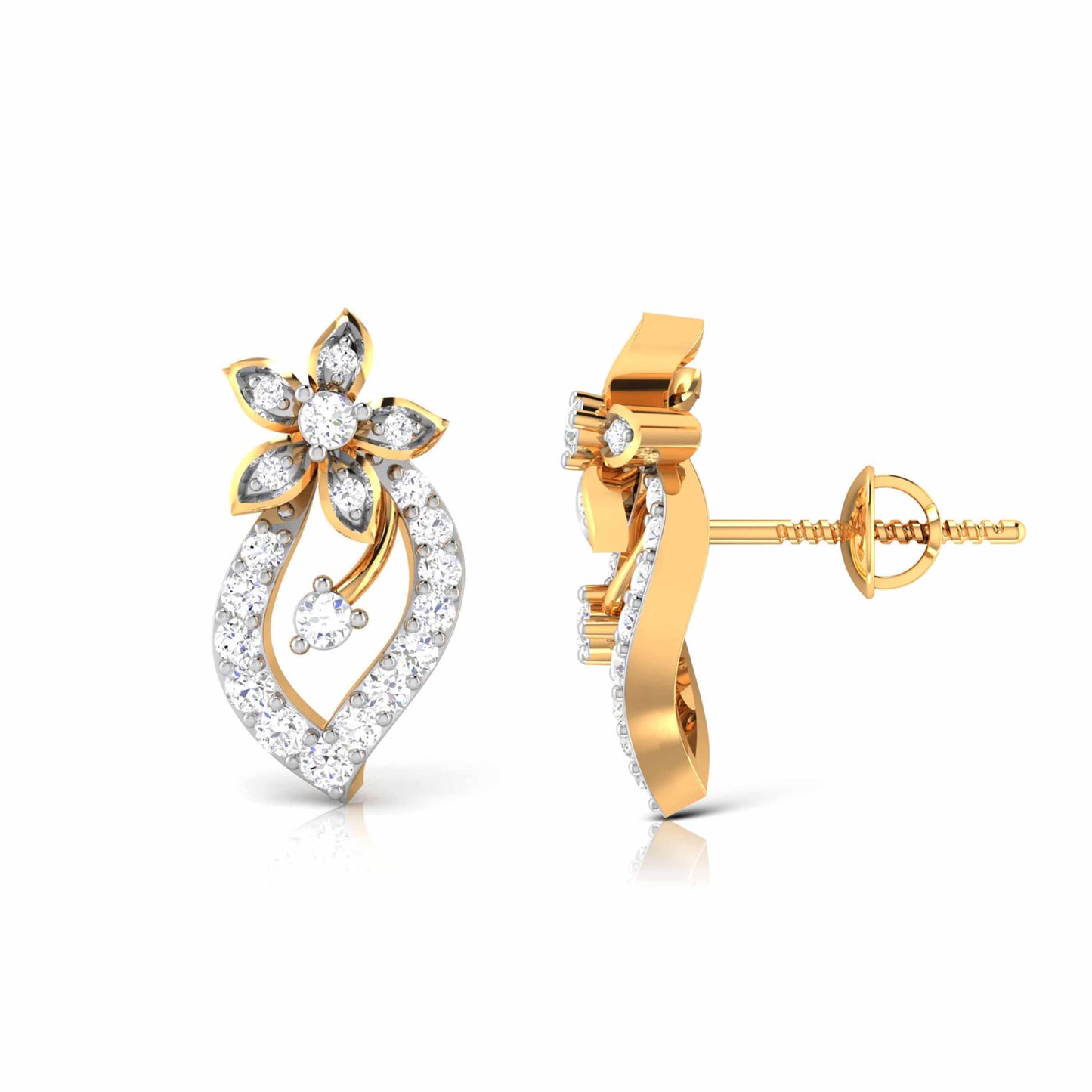 Blossom Leaf Drop Earrings