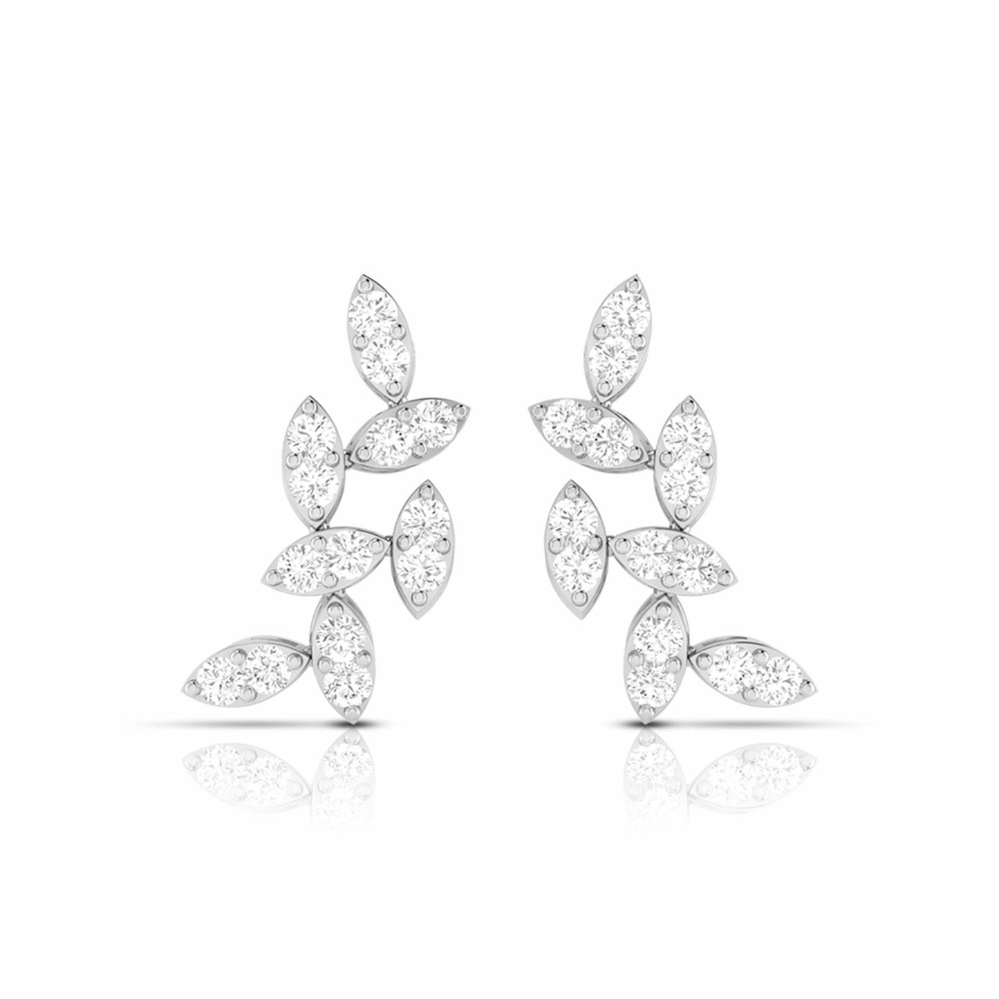 Leaf Vine Climber Earrings